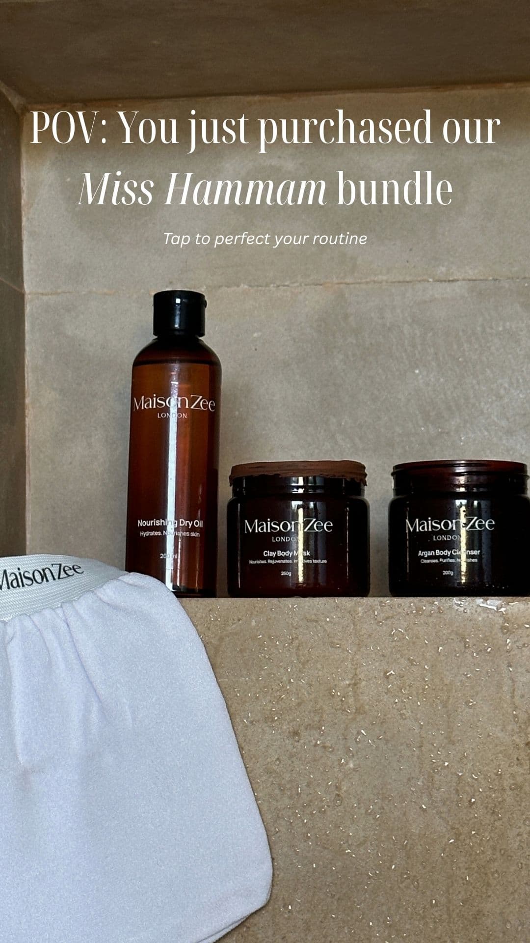 Miss Hammam Bundle -Moroccan Hammam Gift Set 🇲🇦 5